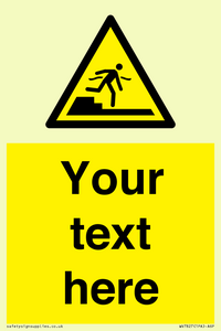 Custom warning Submerged step or steps